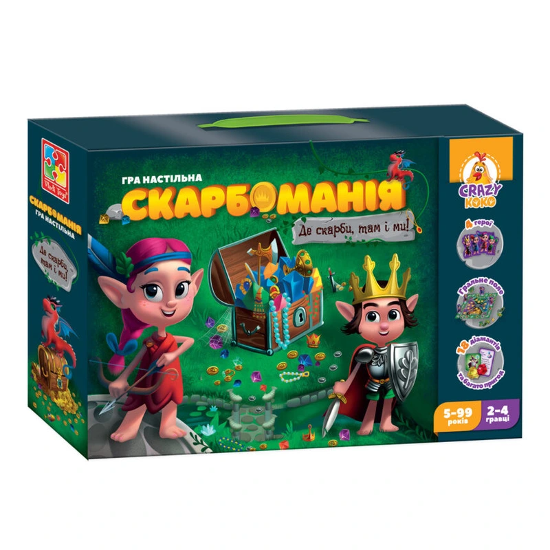 Гра настільна "Скарбоманія" Vladi Toys VT8055-30 (укр) — Vladi Toys