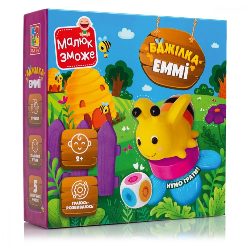 Настільна гра "Бджілка Еммі" VT2100-21 українською мовою — Vladi Toys