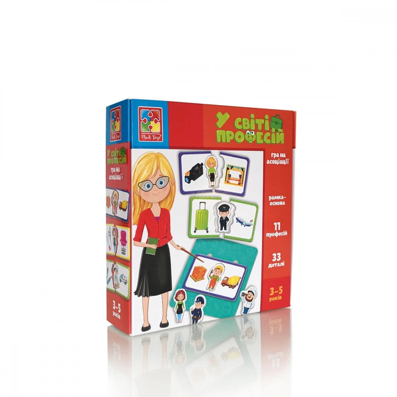 Настільна гра на асоціації "У світі професій" Vladi Toys VT1804-44 (укр) — Vladi Toys
