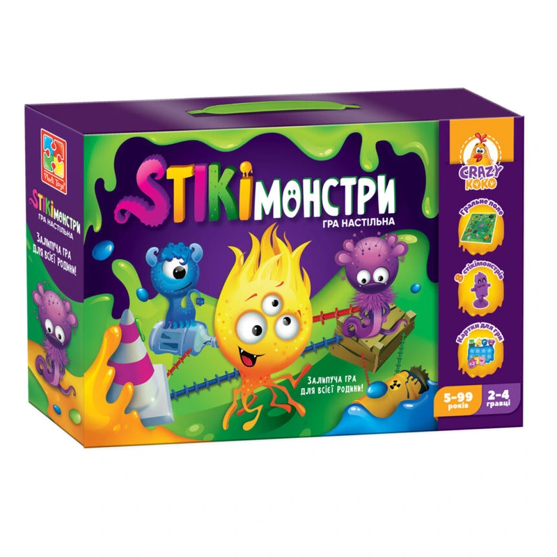 Настільна гра "Стікімонстри" Vladi Toys VT8055-35 (укр) — Vladi Toys