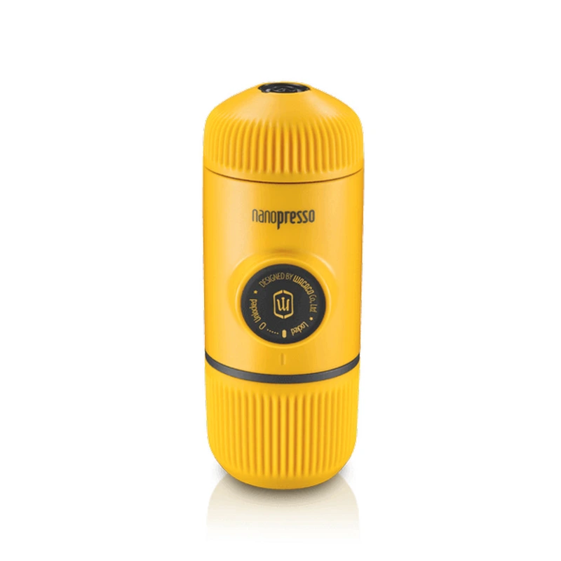 Портативна еспресо-кавоварка Wacaco Nanopresso жовта, механічна, для меленої кави — Wacaco