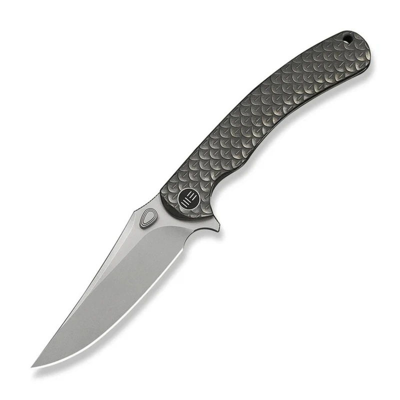 Ніж складаний туристичний Weknife Dracarys, (9.1 см) Böhler M390 / титан 6AL4V сірий
