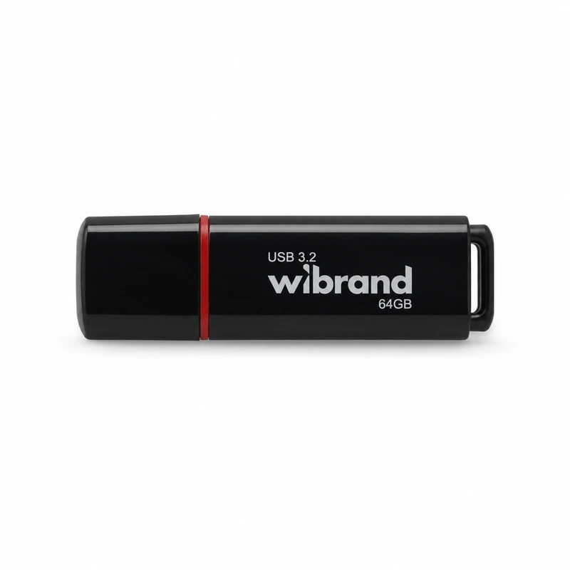 Флеш-накопичувач Wibrand USB 3.2 Gen1 Scarab 64GB Black