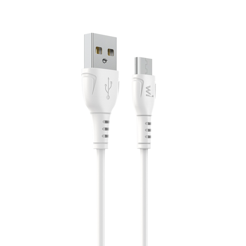 Кабель Wibrand Boa PVC charging data cable for Micro 1m White