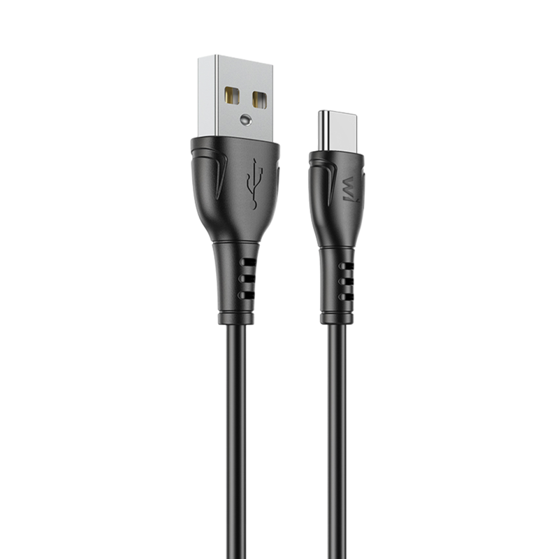 Кабель Wibrand Boa PVC charging data cable Type-C 1m Black