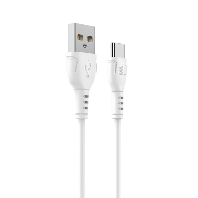 Кабель Wibrand Boa PVC charging data cable Type-C 1m White
