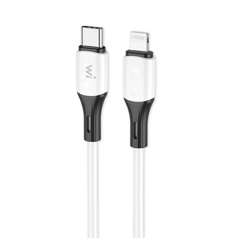 Кабель Wibrand Mamba iP PD silicone charging data cable 1m White — Wibrand PC