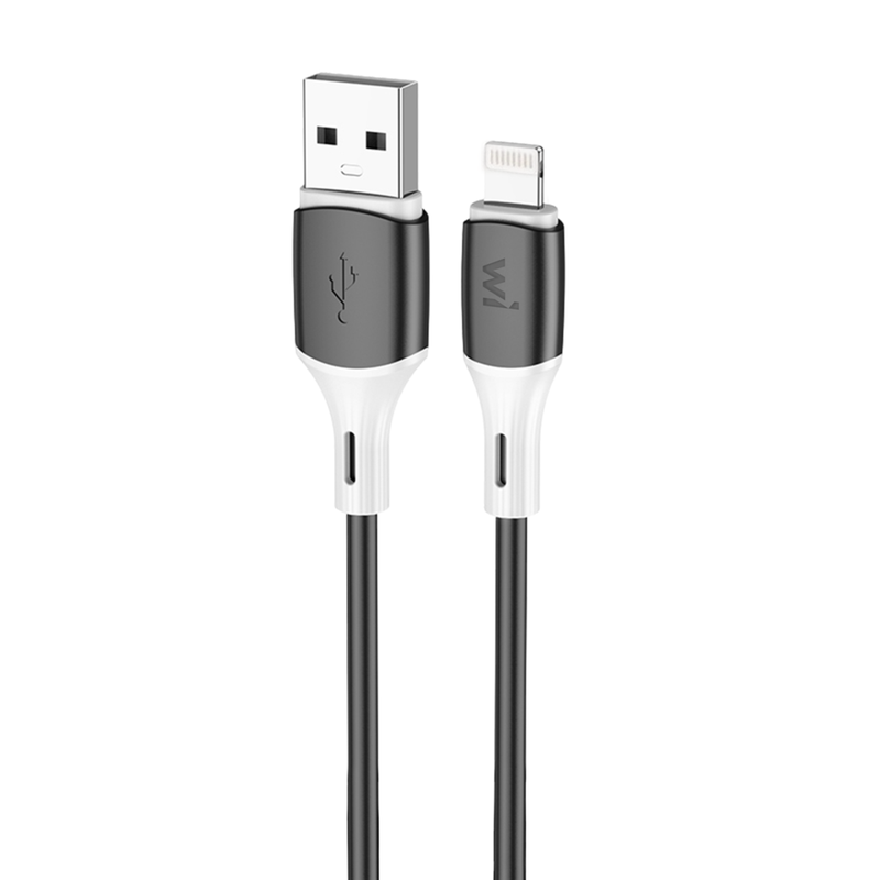 Кабель Wibrand Mamba iP silicone charging data cable 1m Black
