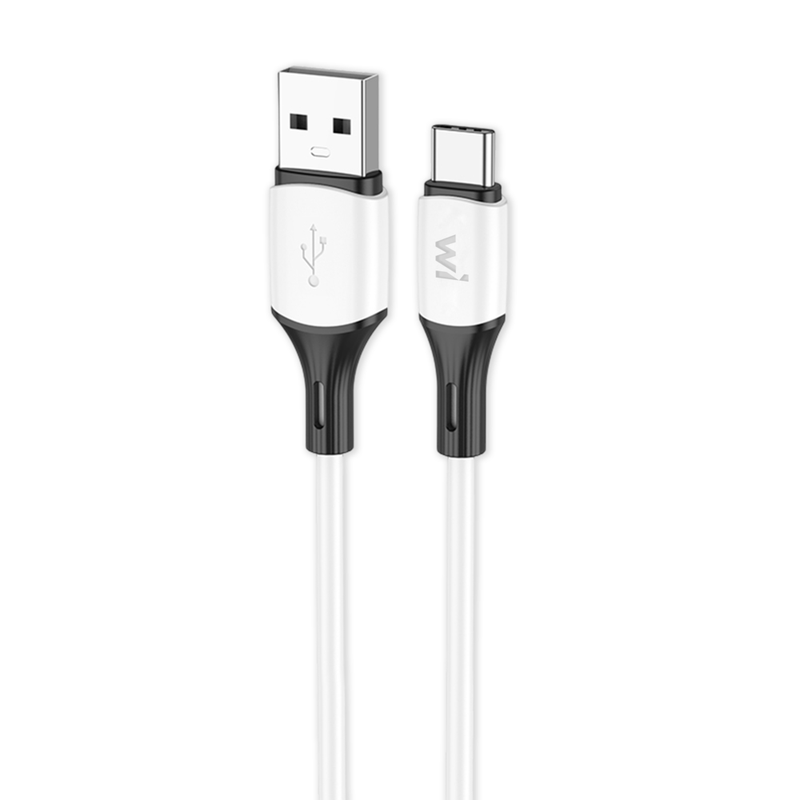 Кабель Wibrand Mamba Type-C silicone charging data cable 1m White