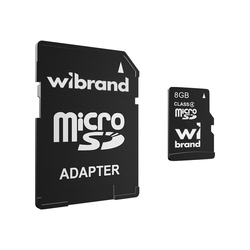 Карта пам'яті microSDHC Wibrand 8Gb class 4 (adapter SD) — Wibrand PC