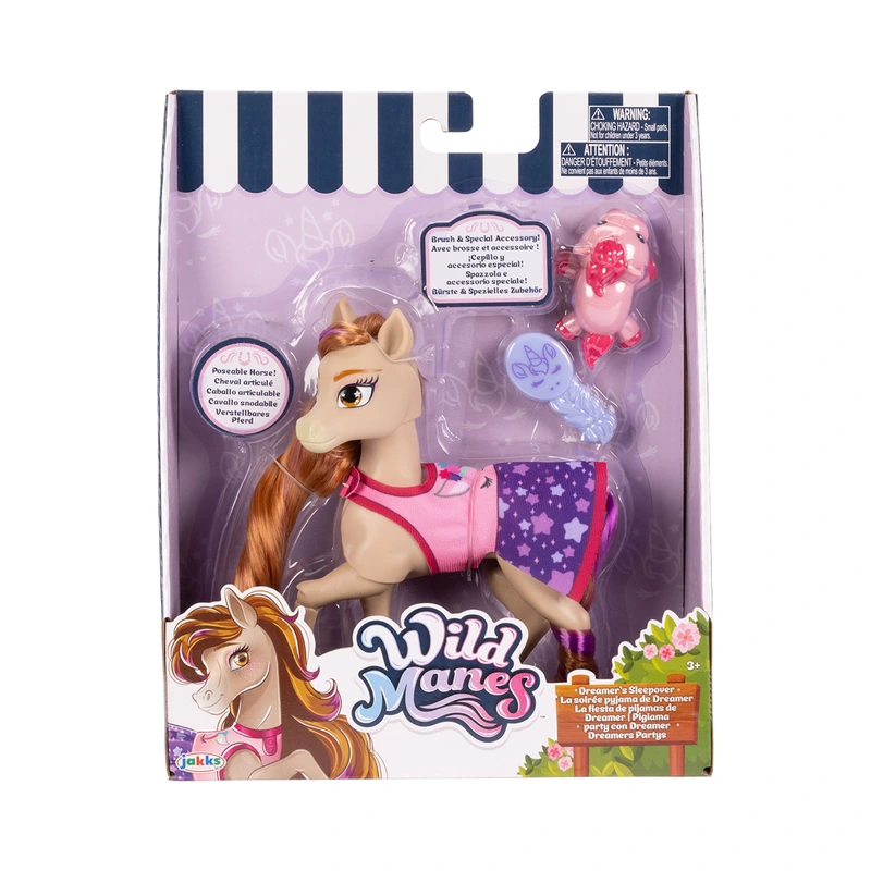 Ігрова фігурка WILD MANES - ПІЖАМНА ВЕЧІРКА КОНЯЧКИ СОНІ (фігурка, аксес.) — WILD MANES