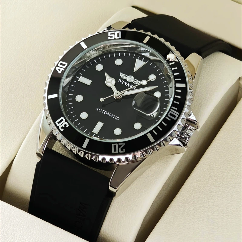 Чоловічий механічний годинник Winner Basel R-Series, 2 ремінці