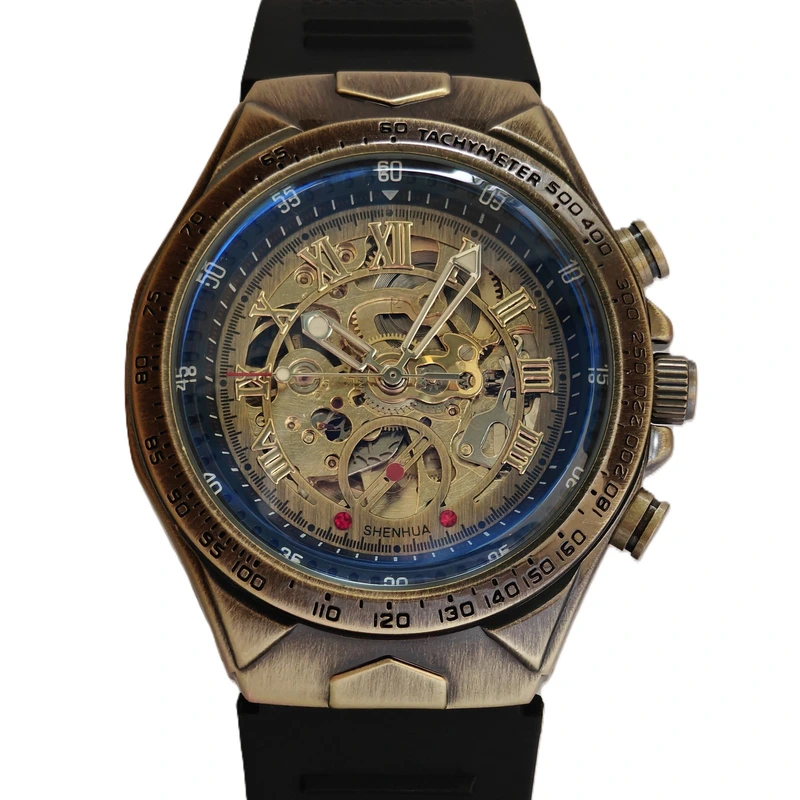 Чоловічий механічний годинник Winner Status Rubber, 2 ремінці