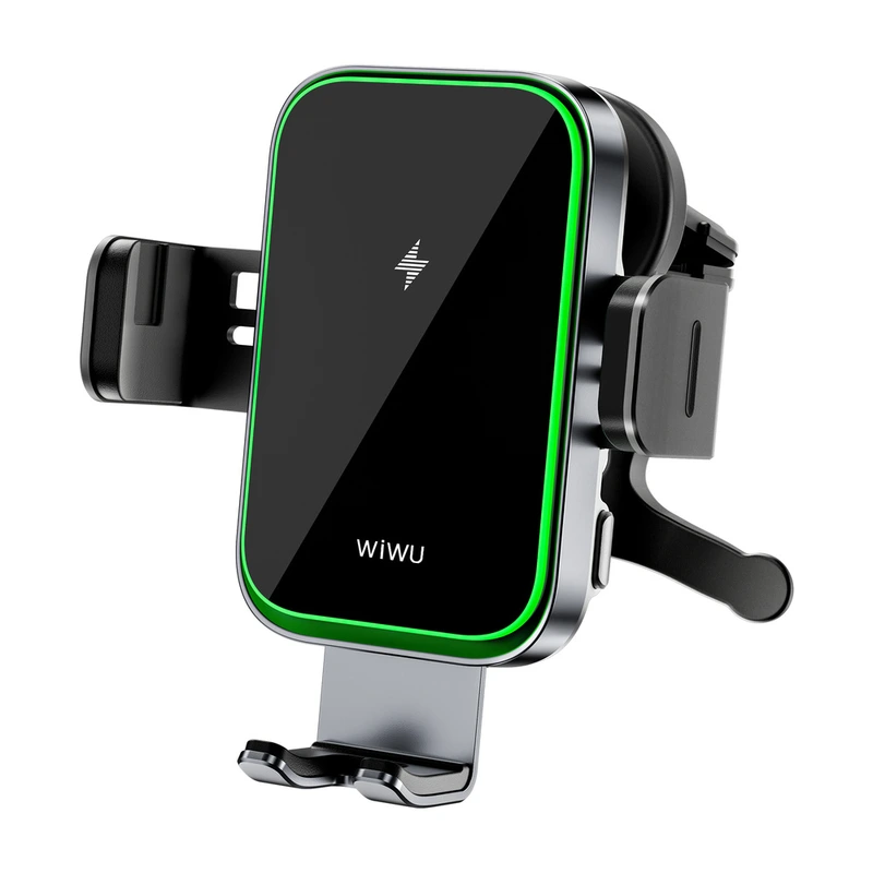 Автотримач для телефона з БЗП WIWU FREELANDER Car Wireless Charger CH-313 Black — WIWU