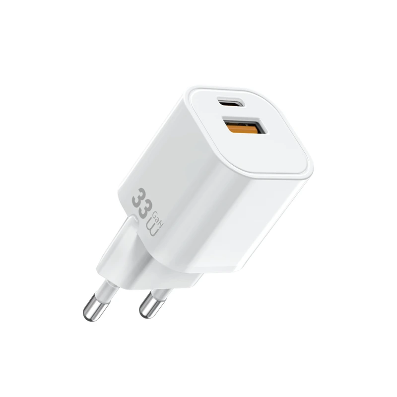 Мережевий зарядний пристрій WIWU 33W Cube GaN Fast Charger A+C Wi-G017 EU White