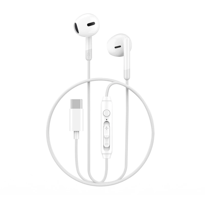 Навушники дротові WIWU EB314 Wired Earphone (Type-C) White