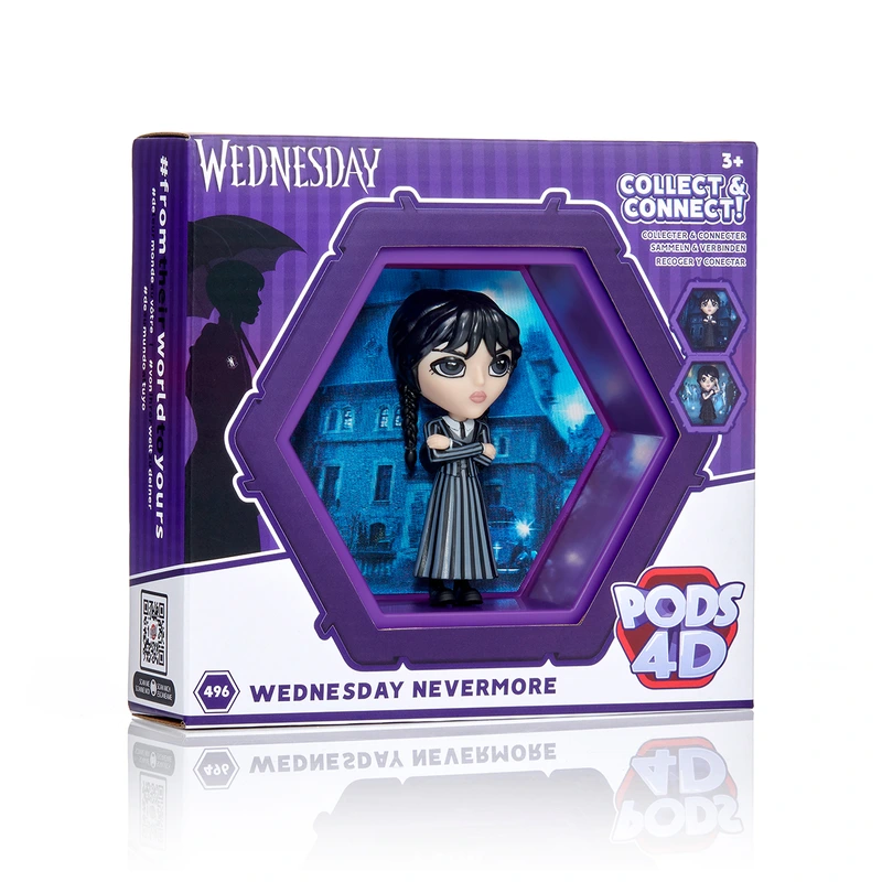 Колекційна фігурка WOW! PODS 4D серії "Венздей" - ВЕНЗДЕЙ У ШКІЛЬНІЙ ФОРМІ (10 cm)