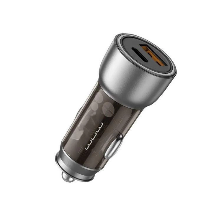 Автомобільний зарядний пристрій WUW-C185 PD20W+QC3.0 black — WUW