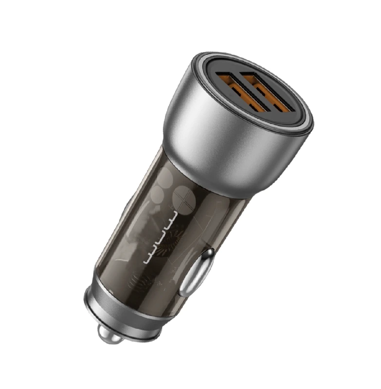 Автомобільний зарядний пристрій WUW-C201 2USB 3.1A black — WUW
