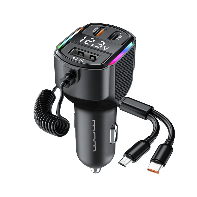 АЗП з FM-модулятором WUW-C220 Black — WUW