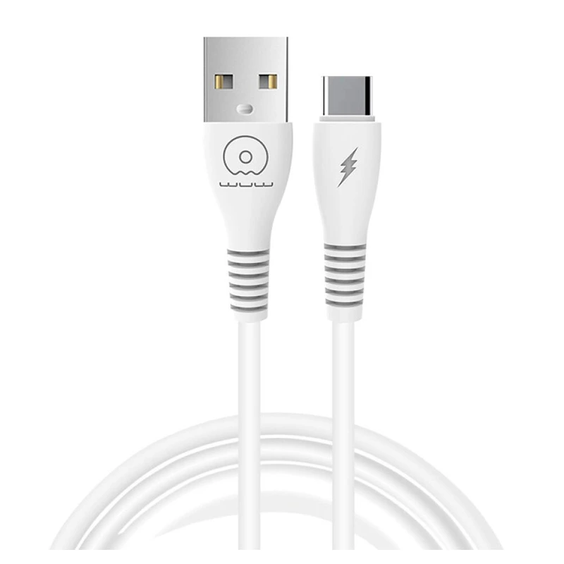Кабель WUW-X195 USB Type-C 2,4A 1m white — WUW