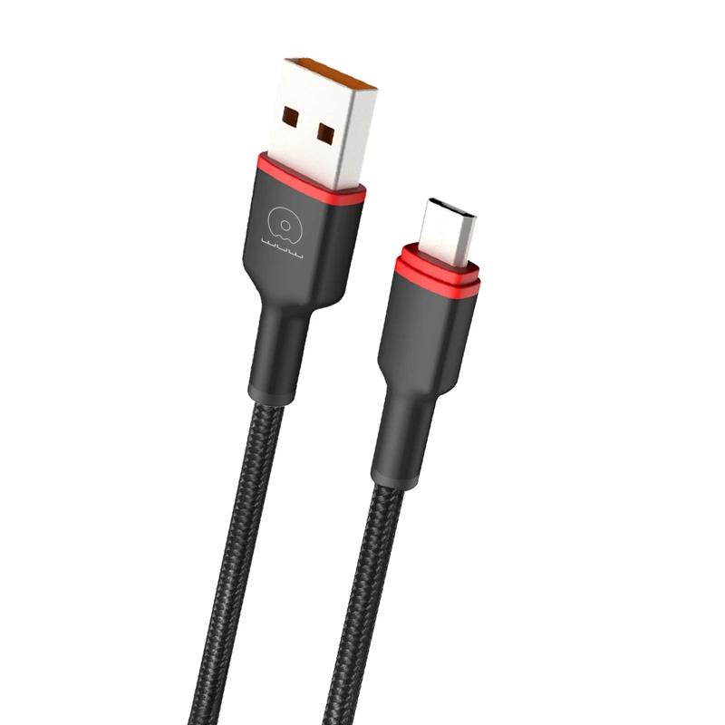 Кабель WUW-X203 USB Type-C 2,4A 1m black — WUW