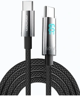 Кабель WUW-X214 Type-C to Type-C PD60W 1m Black — WUW