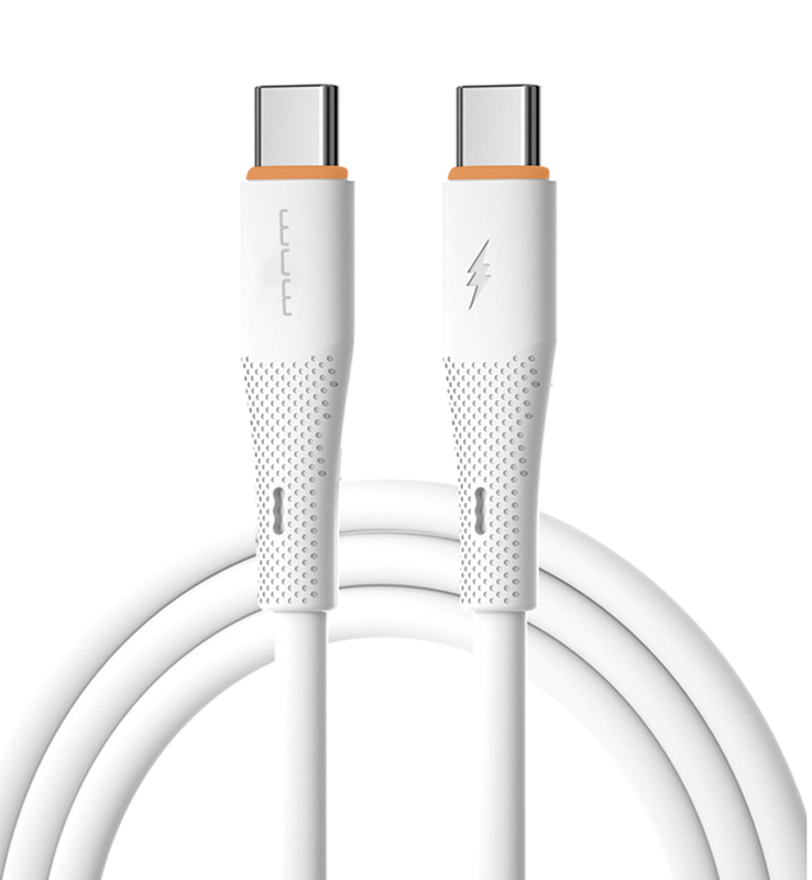 Кабель WUW-X225 Type-C to Type-C PD 65W white — WUW