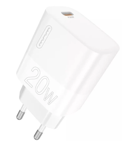 Мережевий зарядний пристрій WUW-C196 1Type-C PD20W white