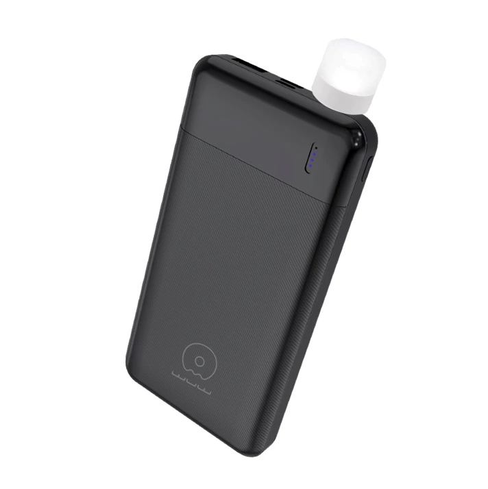 Зовнішній акумулятор WUW Y162  10000mAh + Led ліхтарик  Black — WUW