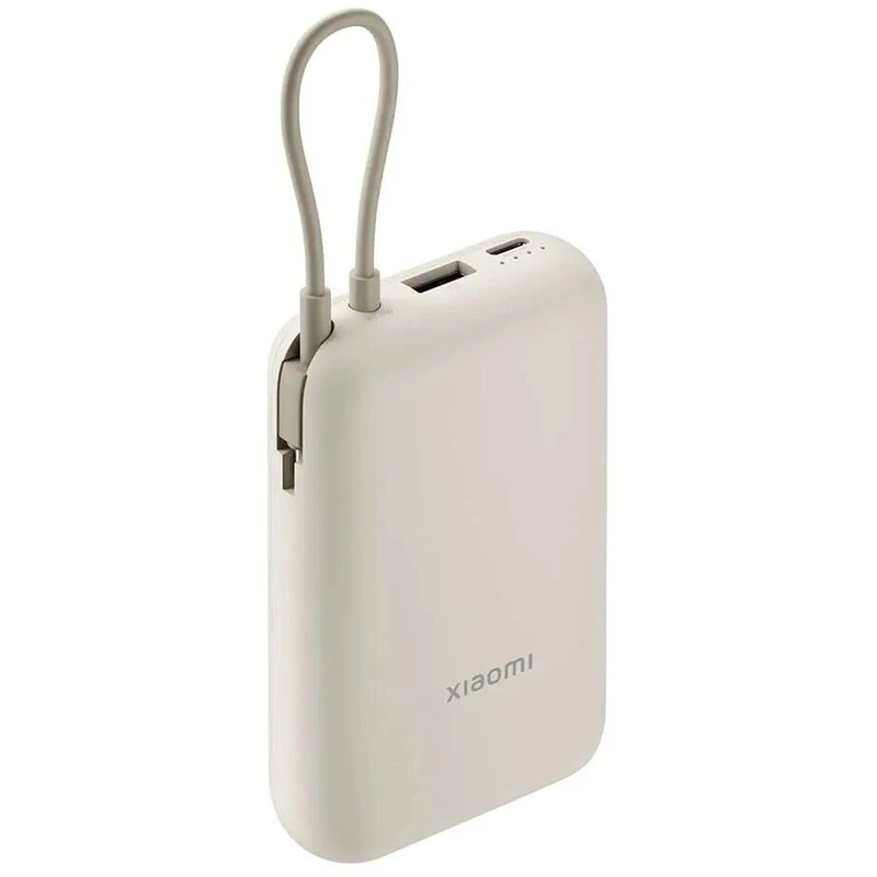 Зовнішній акумулятор Xiaomi Power Bank 10000mAh (Integrated Cable) Tan GL — Xiaomi