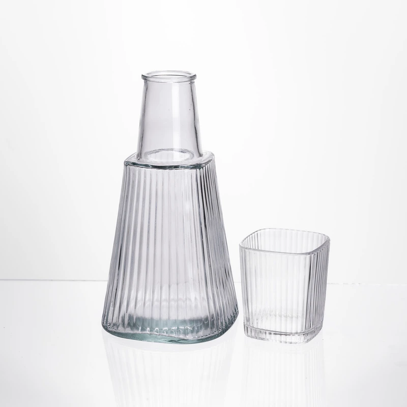 Глечик 1 літр зі склянкою 1 шт по 200 мл Прозорий HP-19-PYF-1