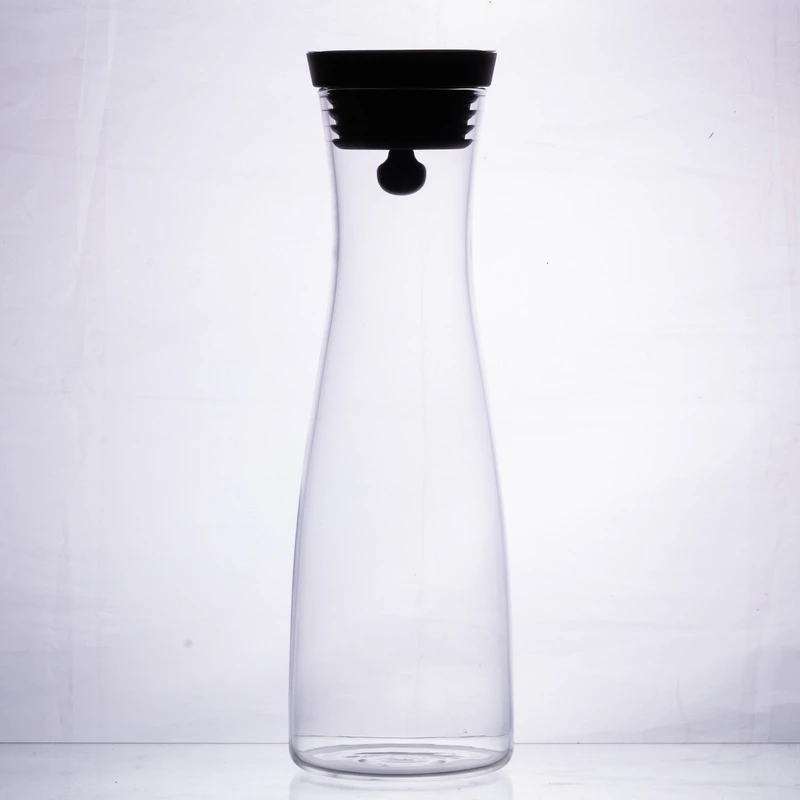 Скляний графин з кришкою 1 л для води, соку, лимонаду HP-19-42 — Yiwu