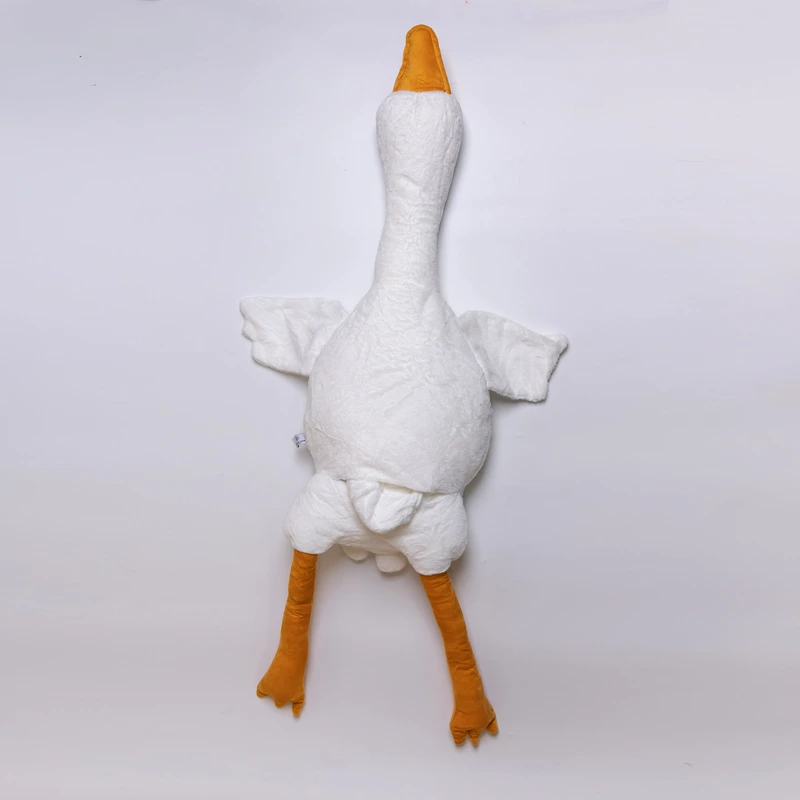 М'яка іграшка-подушка з пледом усередині Гусак-обіймусь 135 (см) іграшка плед 3 в 1 дитячий плюшевий плед Білий 520-6W