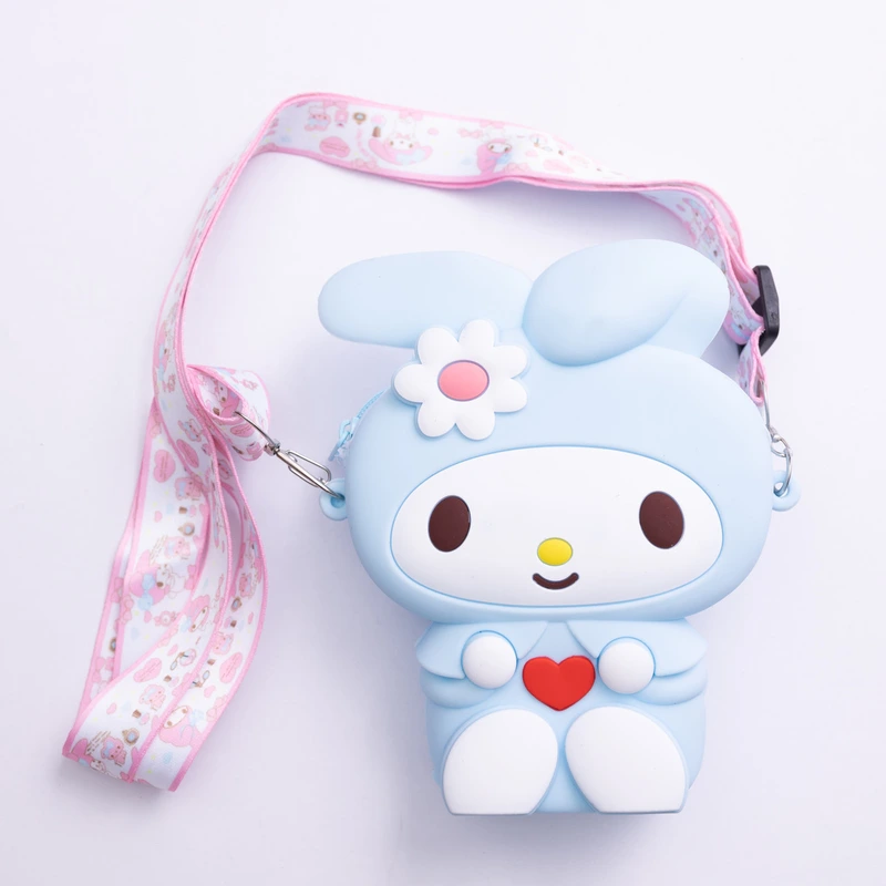 Дитяча силіконова сумочка-гаманець з поп-іт 15*10*3 см Блакитний HP-55-8BL — Yiwu