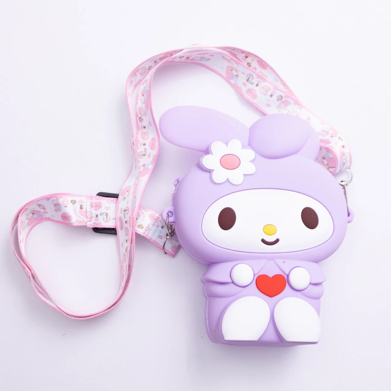 Дитяча силіконова сумочка-гаманець з поп-іт 15*10*3 см Фіолетовий HP-55-8V