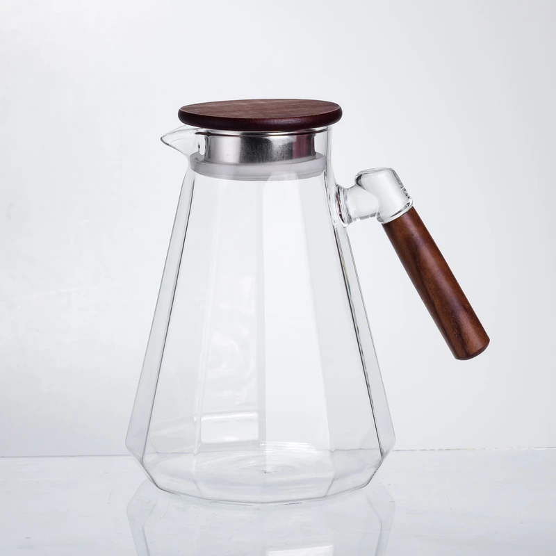 Глечик для напоїв 1,7 (л) з ручкою і бамбуковою кришкою 64486-72 — Yiwu