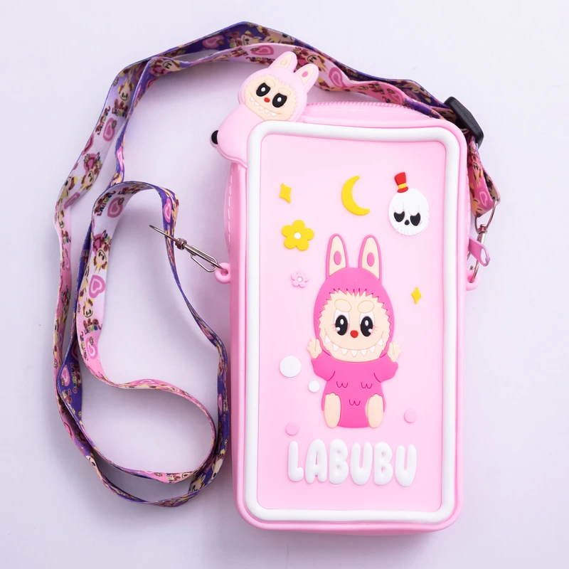 Дитяча силіконова сумочка-гаманець 17*10*3 см Рожевий HP-55-18P — Yiwu