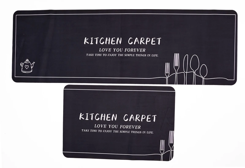Набір кухонних килимків 2 шт протиковзкі вологостійкі HP-42-14B — Yiwu