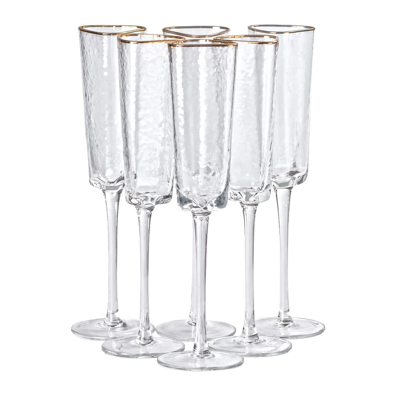 Келихи для шампанського, 200 мл, набір із 6 штук HP-16-23 — Yiwu