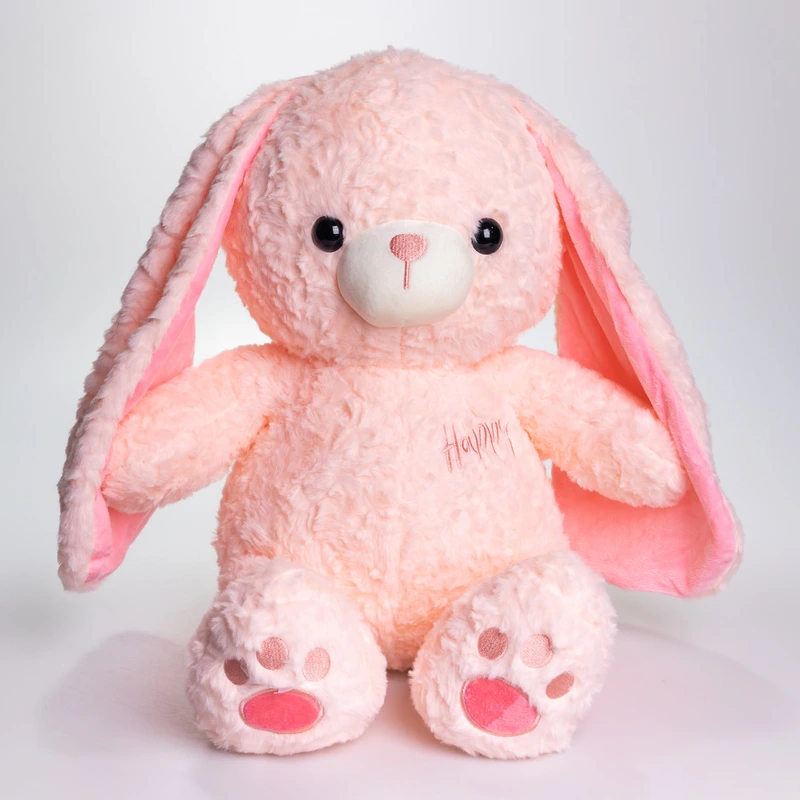 М'яка іграшка-плед, подушка 3 в 1 Зайчик плед в іграшці 35×32×40 (см) дитячий плед іграшка Рожевий 509-9P 509-9P