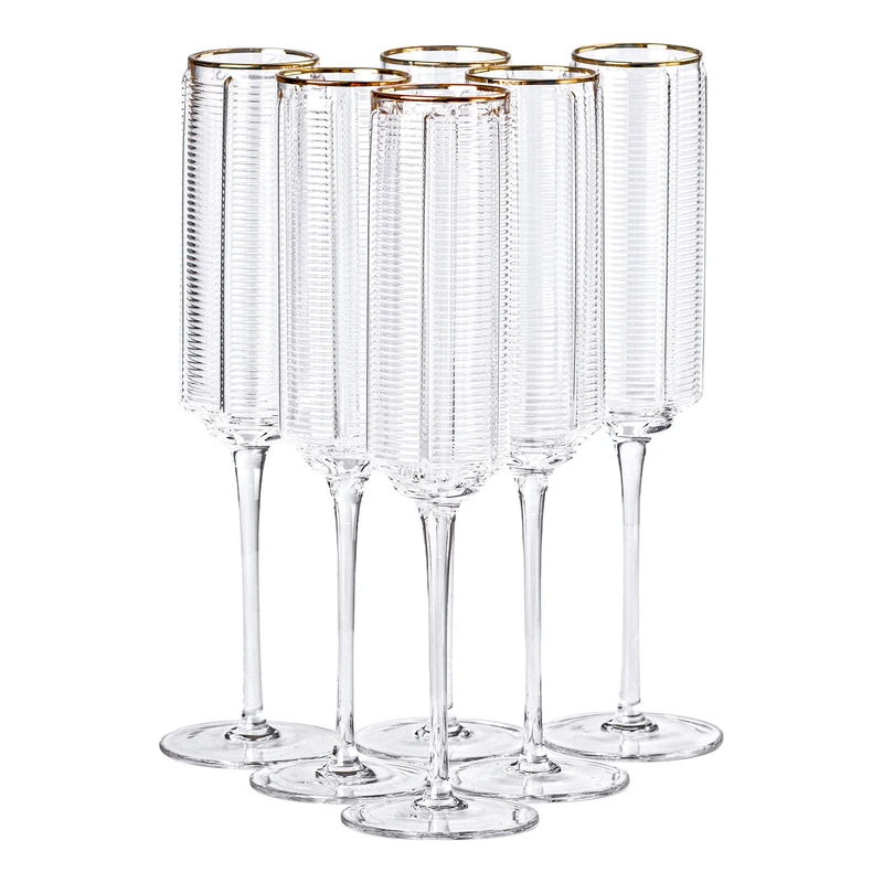Келихи для шампанського, 300 мл, набір із 6 штук HP-16-14 — Yiwu