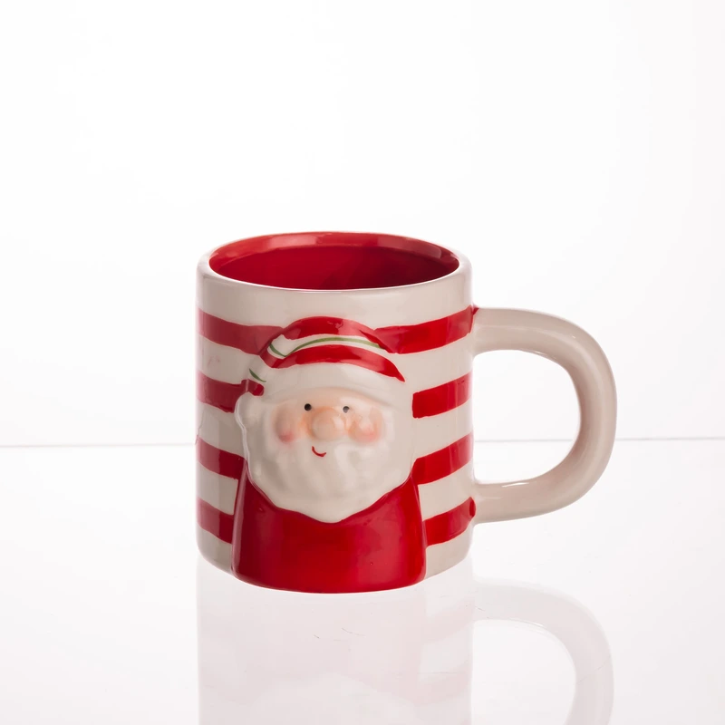 Новорічна порцелянова чашка 350 (мл) Санта CR-1-35