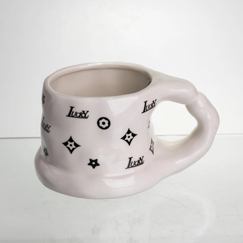 Чашка порцелянова 500 (мл) оригінальна кружка на подарунок чашка для чаю та кави Чорний FM-11A