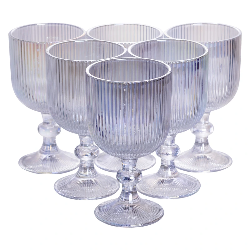 Набір келихів для вина 6 (шт) по келихи під вино 300 (мл) на ніжці келихи винні HP7115RB — Yiwu