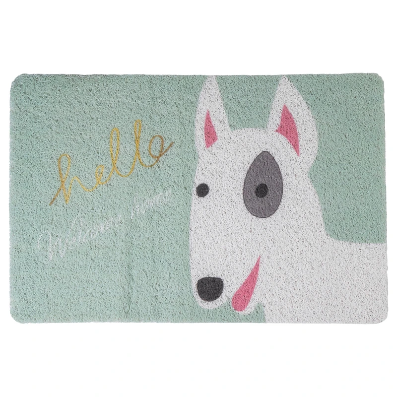 Килимок привратний декоративний 60*40 см М'ятний HP-47-6M — Yiwu