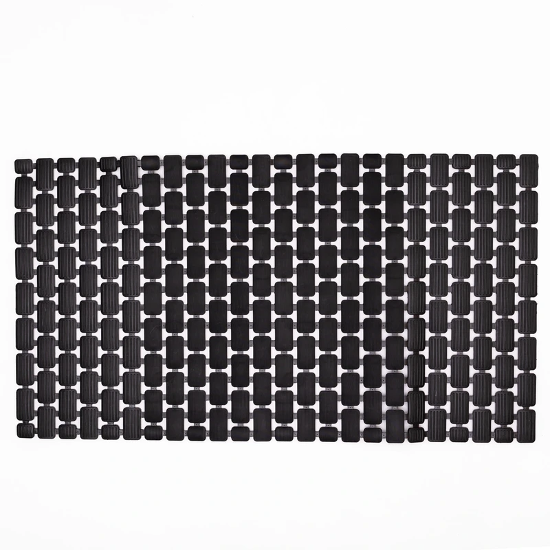 Килимок для душу із полівінілхлориду на присосках 73×40 см Чорний HP-42-8B