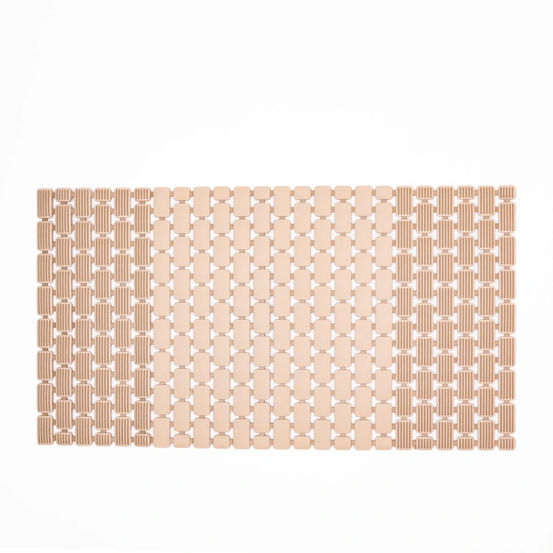 Килимок для душу із полівінілхлориду на присосках 73×40 см Бежевий HP-42-8BE — Yiwu