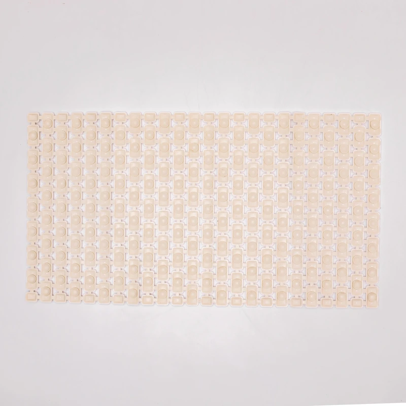 Килимок для душу із полівінілхлориду на присосках 73×40 см Білий HP-42-8W