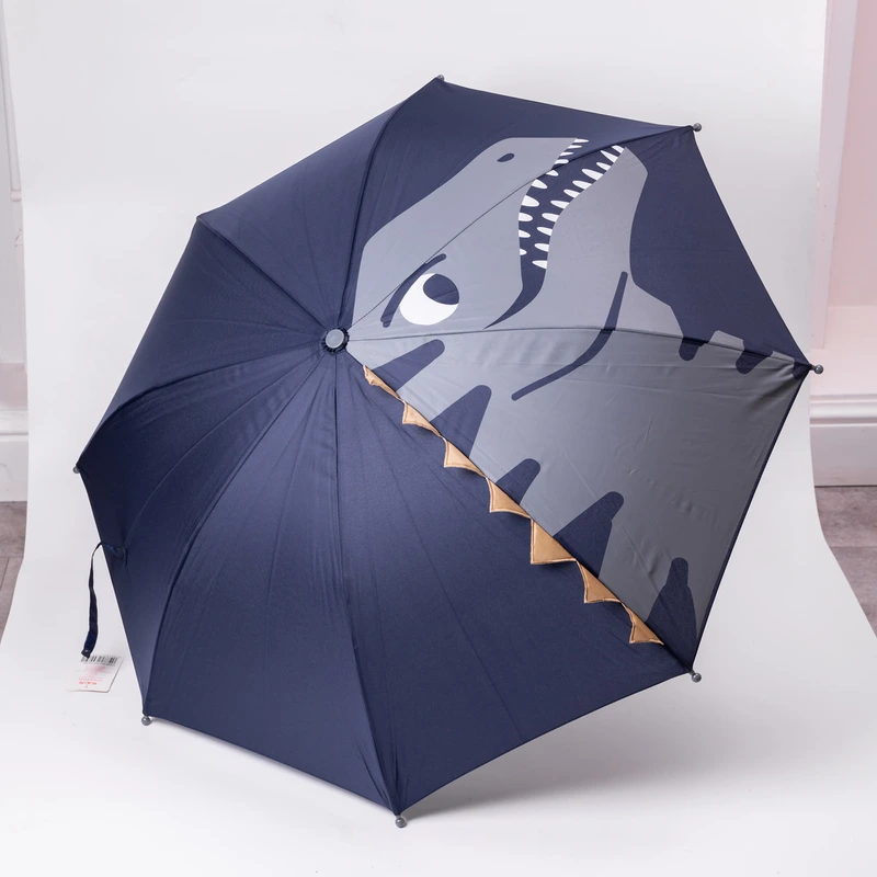 Класична дитяча парасолька-тростина механічна з поліестеру міцна надійна 8 спиць діаметр 89 см Синій HP-23-12BL — Yiwu